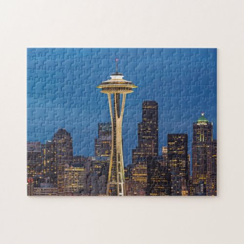 The Space Needle and downtown Seattle Jigsaw Puzzle