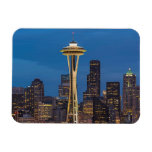 The Space Needle And Downtown Seattle Magnet at Zazzle