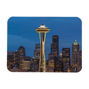 The Space Needle and downtown Seattle Magnet