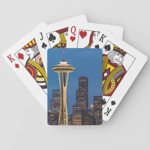 The Space Needle and downtown Seattle Playing Cards