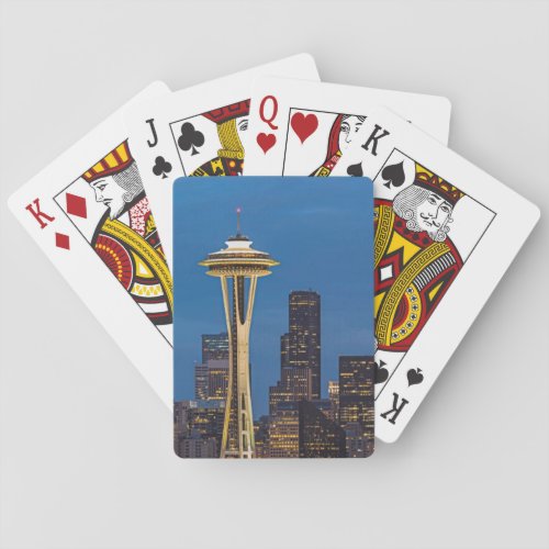 The Space Needle and downtown Seattle Playing Cards