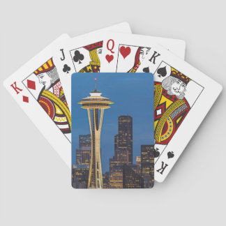 The Space Needle and downtown Seattle Poker Cards