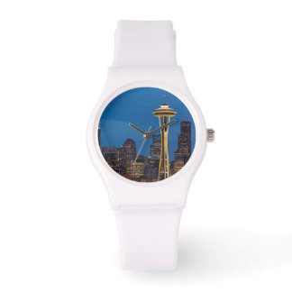 The Space Needle and downtown Seattle Watch