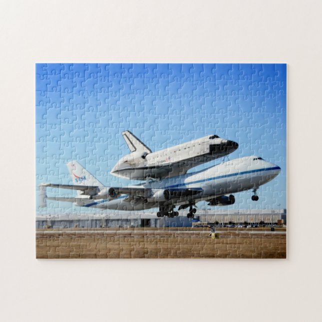 The Space Shuttle Riding Piggyback Jigsaw Puzzle (Horizontal)