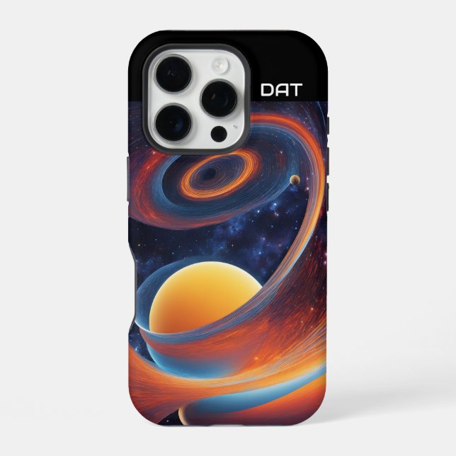 The Space-Time Continuum Warped Iphone Case (Back)