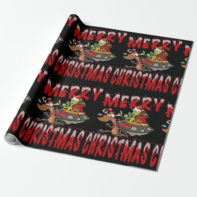 THE SPACEMAN COMETH WRAPPING PAPER (Unrolled)