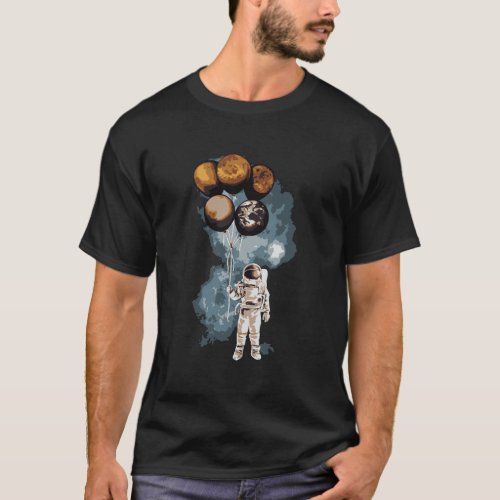 The SpacemanS Trip Astronaut Space Planets Long S T_Shirt
