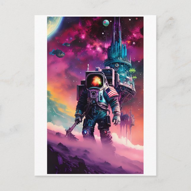 The Spacesteaders Postcard (Front)