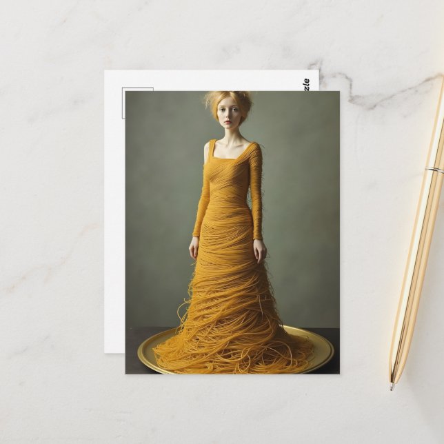 The Spaghetti Dress Postcard (Front/Back In Situ)