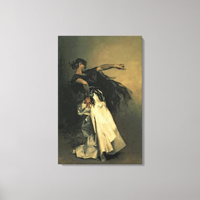 The Spanish Dancer, study for 'El Jaleo', 1882 Canvas Print (Front)