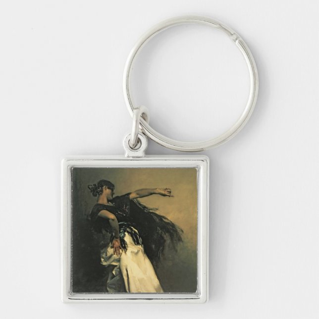 The Spanish Dancer, study for 'El Jaleo', 1882 Keychain (Front)