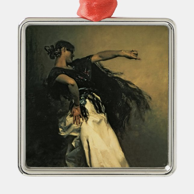 The Spanish Dancer, study for 'El Jaleo', 1882 Metal Ornament (Front)