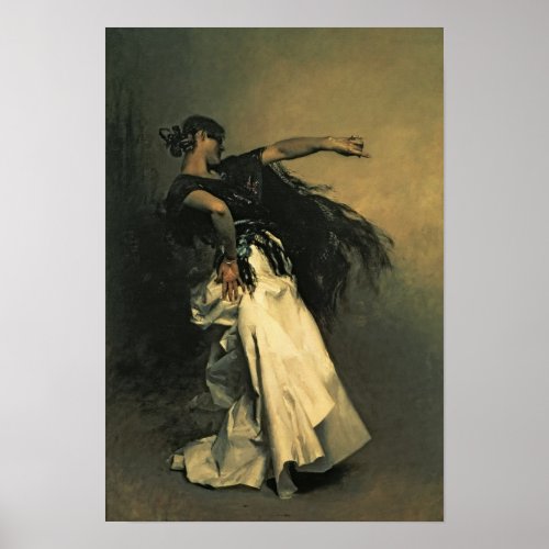 The Spanish Dancer study for El Jaleo 1882 Poster
