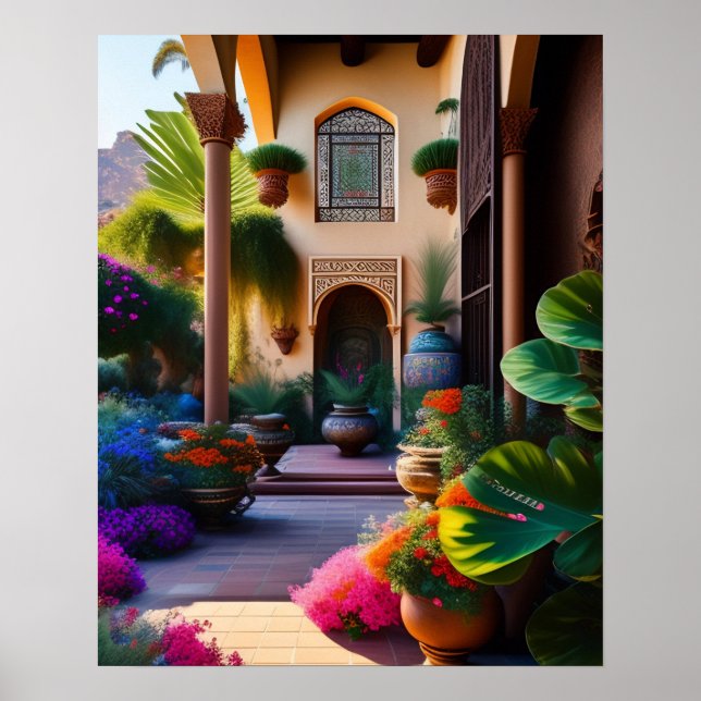 The Spanish Gardens Art Print (Front)