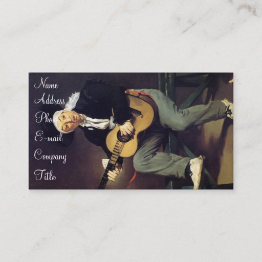 Customizable 'The Spanish Singer' Business Card Template