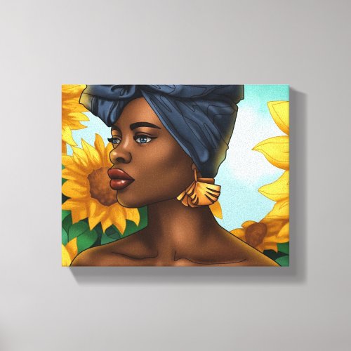 The Spark in Her Eye Stretched Canvas Print