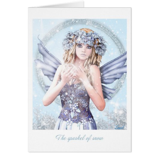 The sparkel of snow cards (Front)