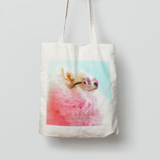 The Sparkle | Modern Personalized Pet Influencer  Tote Bag