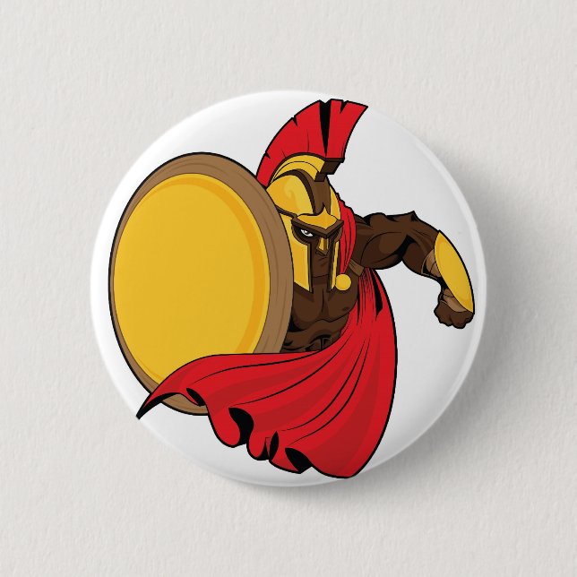 The Spartan (Black Edition) Pinback Button (Front)