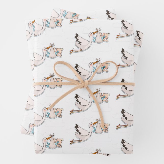 The "Special Delivery" Wrapping Paper Sheets (In situ)