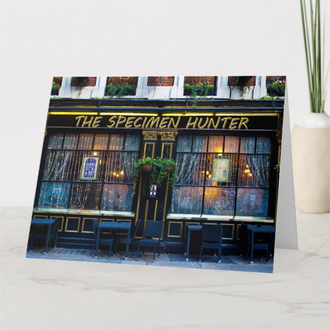 The Specimen Hunter Pub  Card (Front)