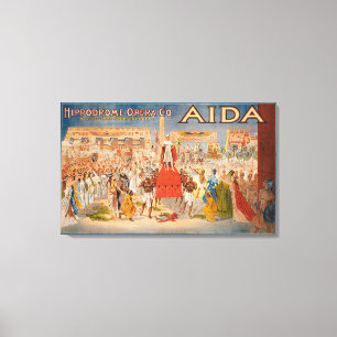 The Spectacle Aida Theatrical Poster Canvas Print
