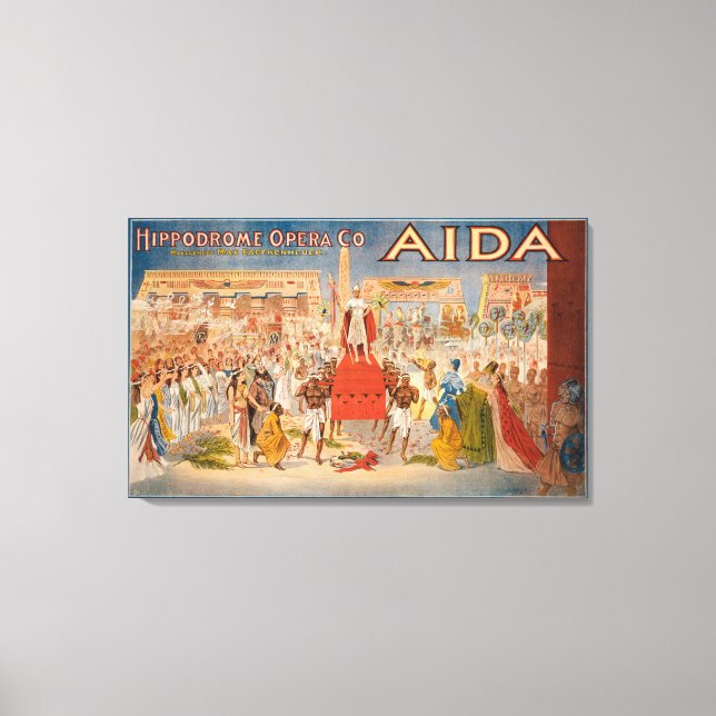The Spectacle Aida Theatrical Poster Canvas Print (Front)