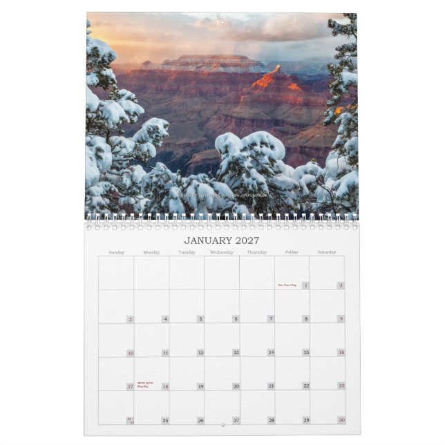 The Spectacular Southwest 2015 Calendar (Jan 2027)