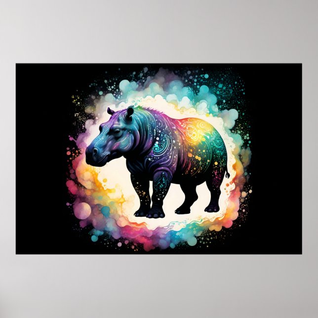 The Spectral Hippo: A Holographic Journey Poster (Front)