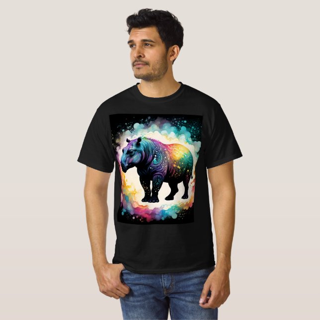 The Spectral Hippo: A Holographic Journey T-Shirt (Front Full)