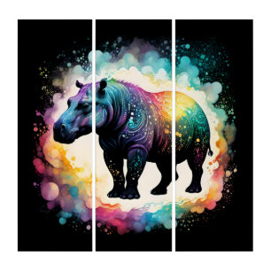 The Spectral Hippo: A Holographic Journey Triptych