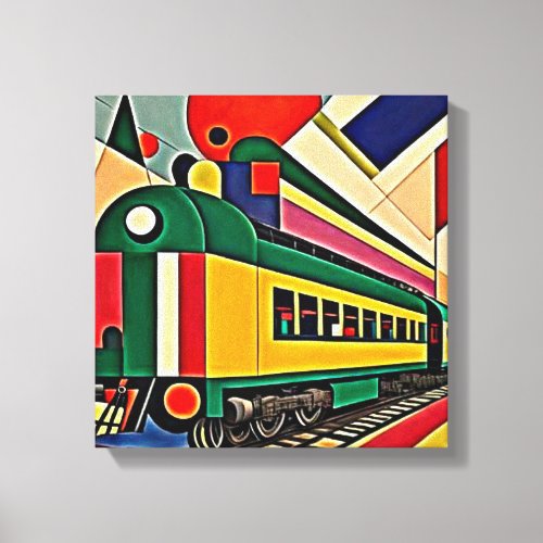 The Speeding Train Canvas Print