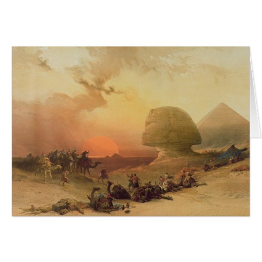 The Sphinx at Giza Cards (Front Horizontal)