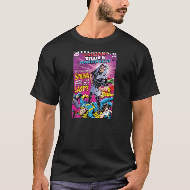 The Sphinx Classic Black Men's Tee Shirt (Front)