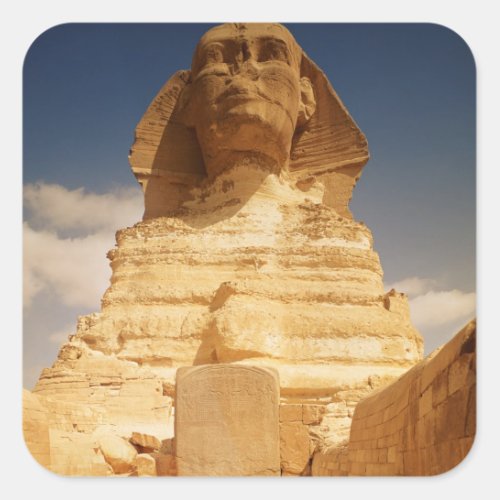 The Sphinx dating from the reign of King Square Sticker