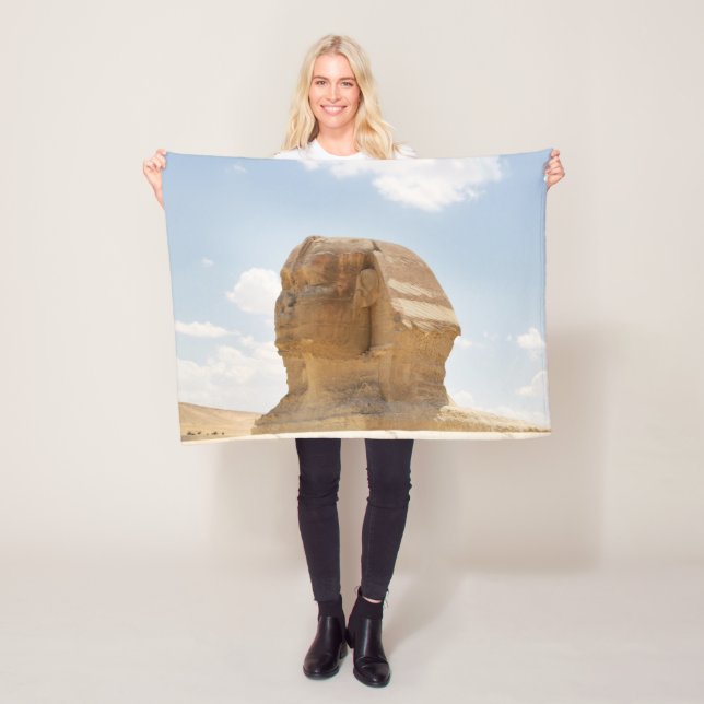 The sphinx fleece blanket (In Situ)