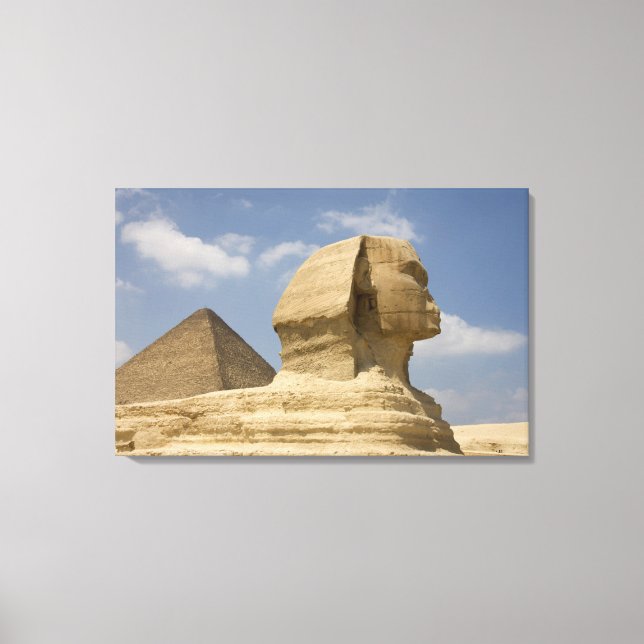 The Sphinx, Giza, Al Jizah, Egypt Canvas Print (Front)