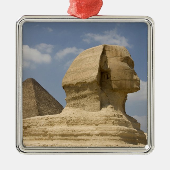 The Sphinx, Giza, Al Jizah, Egypt Metal Ornament (Front)