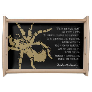 The Spider and the Fly Poem Serving Tray
