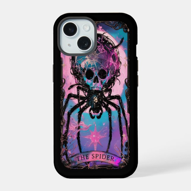 The Spider Tarot Card Witchy Vibes iPhone case (Back)