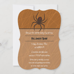 The Spider's Web Party Invitation