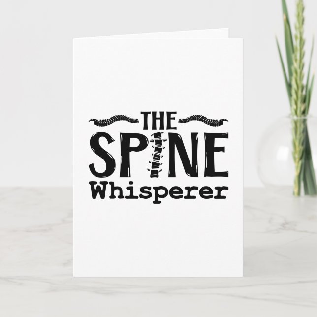 The Spine Whisperer Chiropractic Chiropractor Card (Front)