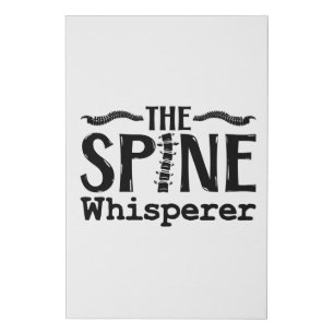 The Spine Whisperer Chiropractic Chiropractor Faux Canvas Print