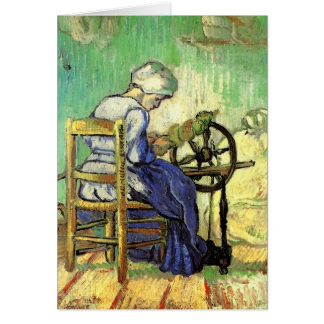 The Spinner by Vincent van Gogh Cards (Front)