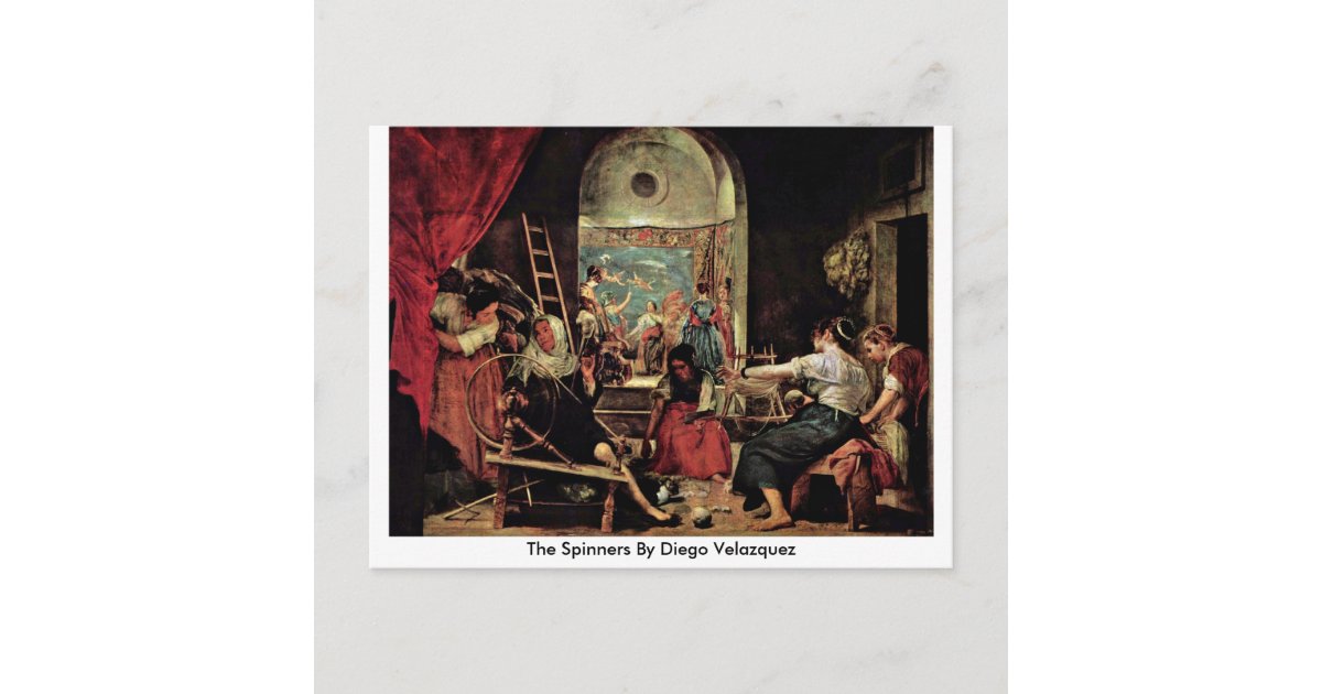 The Spinners By Diego Velazquez Postcard Zazzle