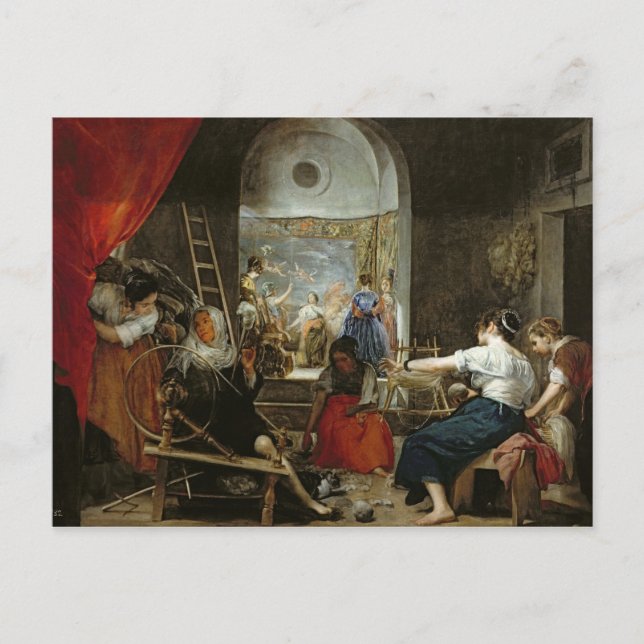 The Spinners, or The Fable of Arachne, 1657 Postcard (Front)