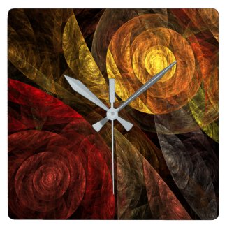 The Spiral of Life Abstract Art Square