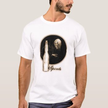The Spirit Bottle T-shirt by Vintage_Halloween at Zazzle