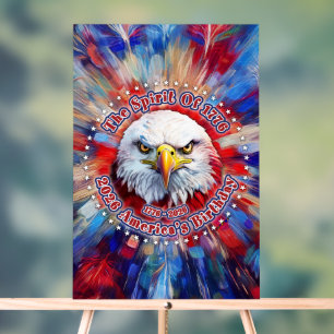 The Spirit Of 1776, 2026 America’s Red Eagle Firew Acrylic Sign