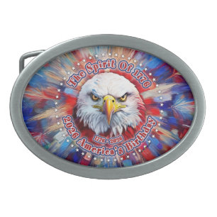 The Spirit Of 1776, 2026 America’s Red Eagle Firew Belt Buckle